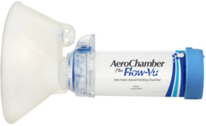 AeroChamber Plus Flow-Vu Maske für Erwachsene (BLAU)