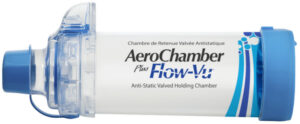 AeroChamber Plus Flow-Vu mit Mundstück für Erwachsene - (BLAU)