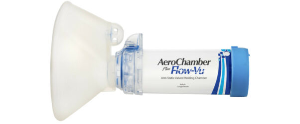 AeroChamber Plus Flow-Vu Maske für Erwachsene (BLAU)
