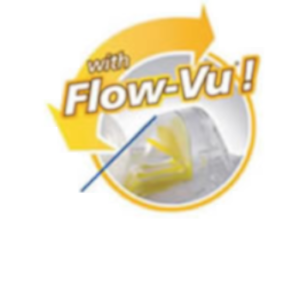 Flow-Vu Abbildung der AeroChamber Plus Flow-Vu Inhalationshilfe
