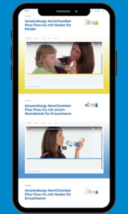 AeroChamber PLUS Flow-Fu Videos am Smartphone